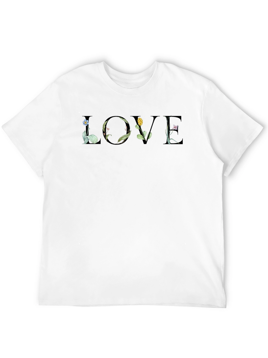Floral LOVE Graphic T-Shirt - Stylish & Unique