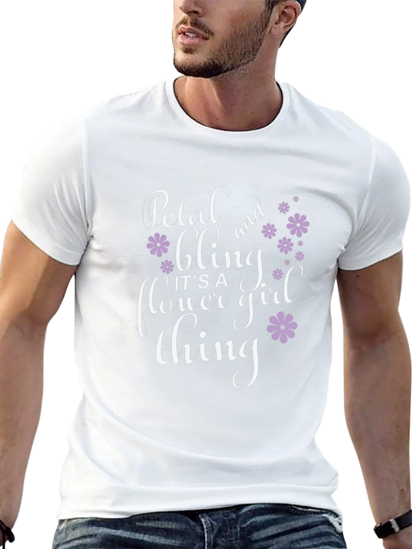 Petal & Bling Flower Girl Graphic Tee