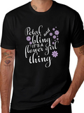Petal & Bling Flower Girl Graphic Tee