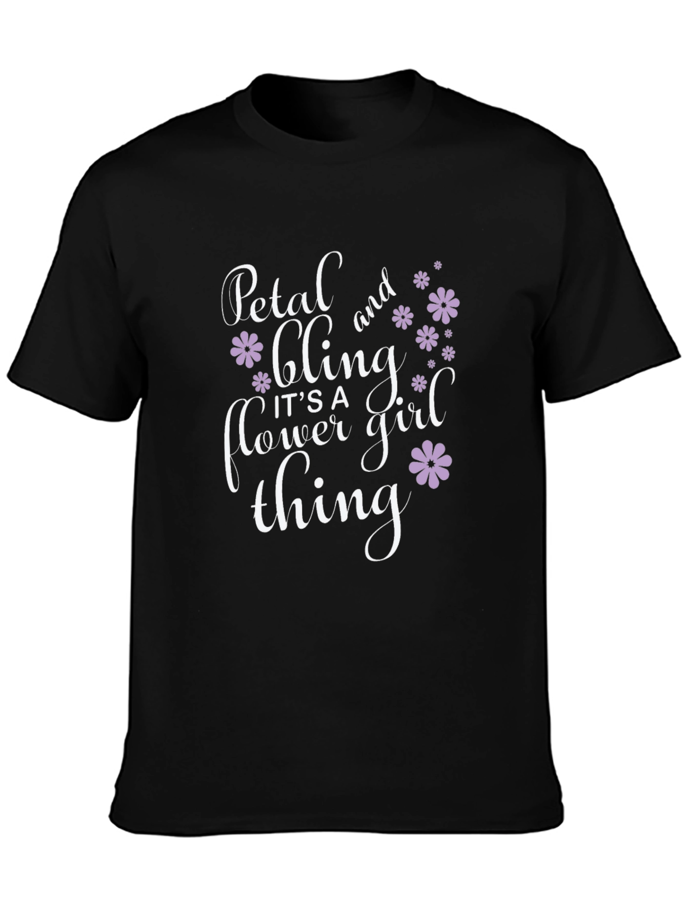Petal & Bling Flower Girl Graphic Tee