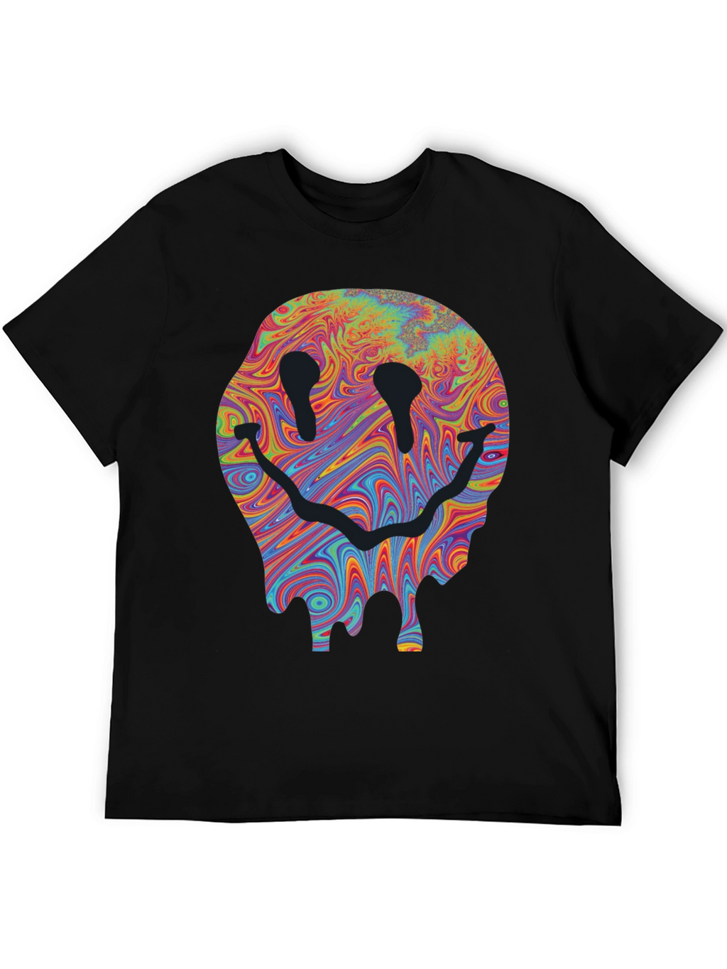 Melting Smiley Face Graphic T-Shirt