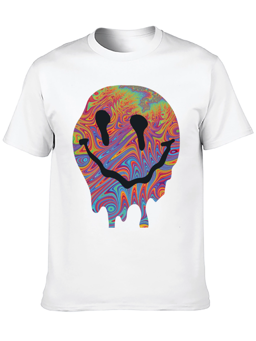 Melting Smiley Face Graphic T-Shirt