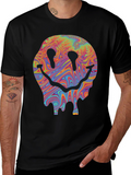 Melting Smiley Face Graphic T-Shirt