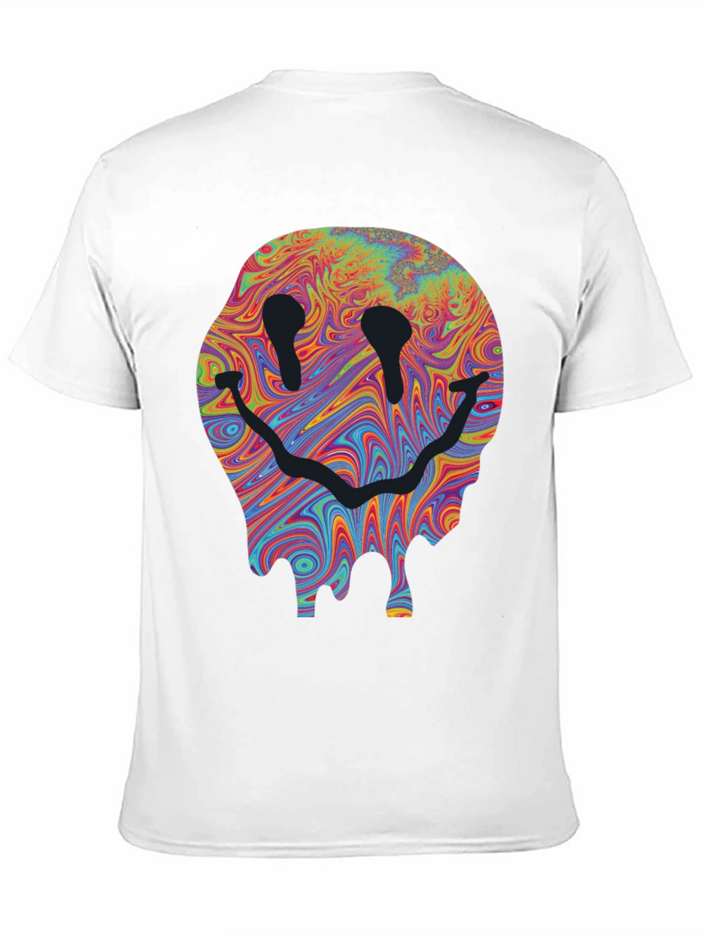 Melting Smiley Face Graphic T-Shirt
