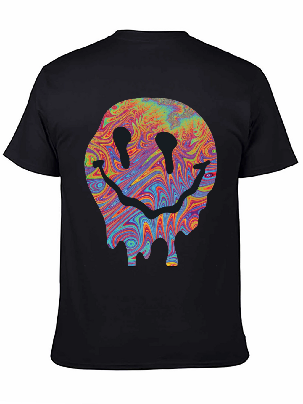 Melting Smiley Face Graphic T-Shirt