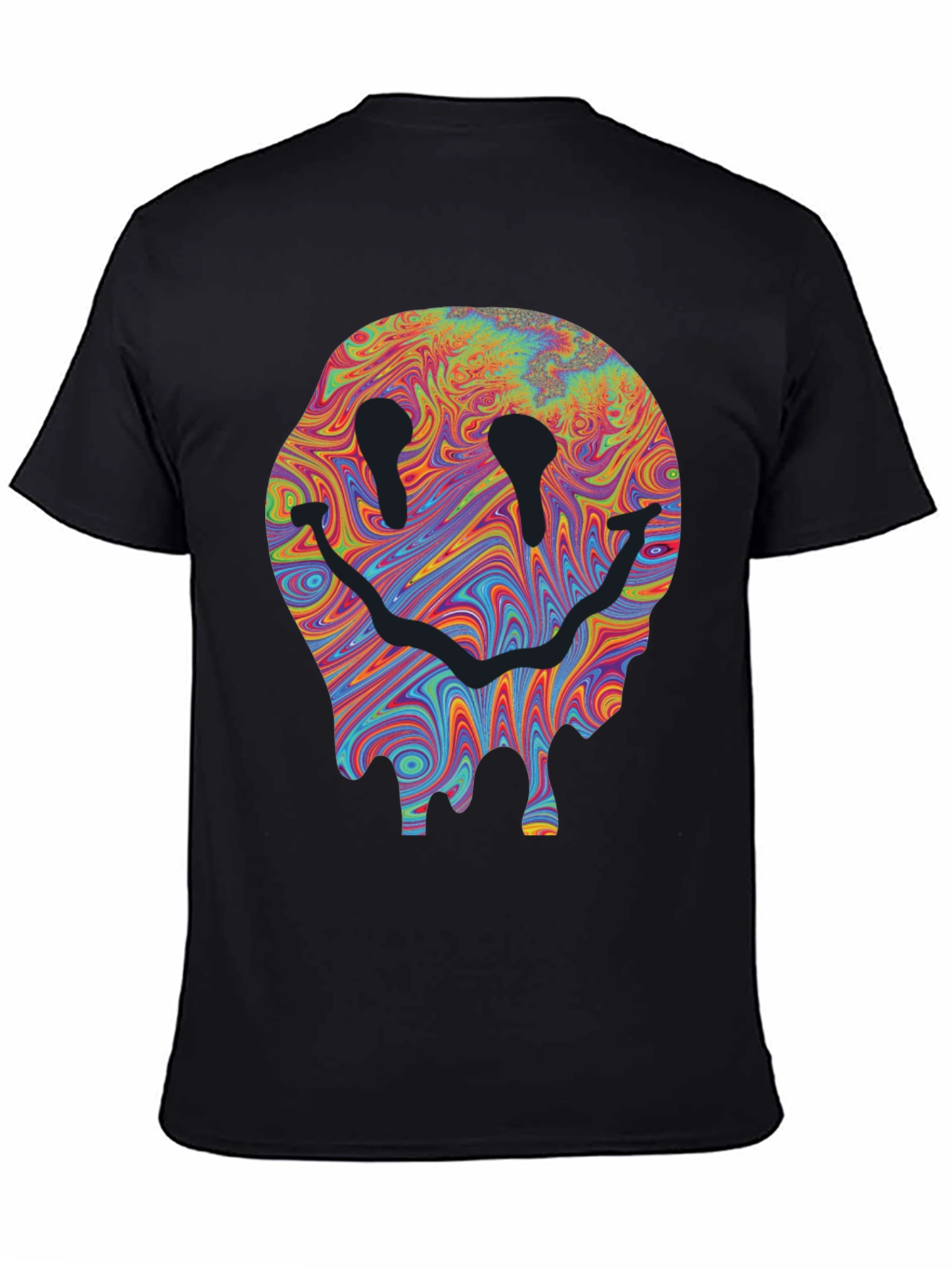 Melting Smiley Face Graphic T-Shirt