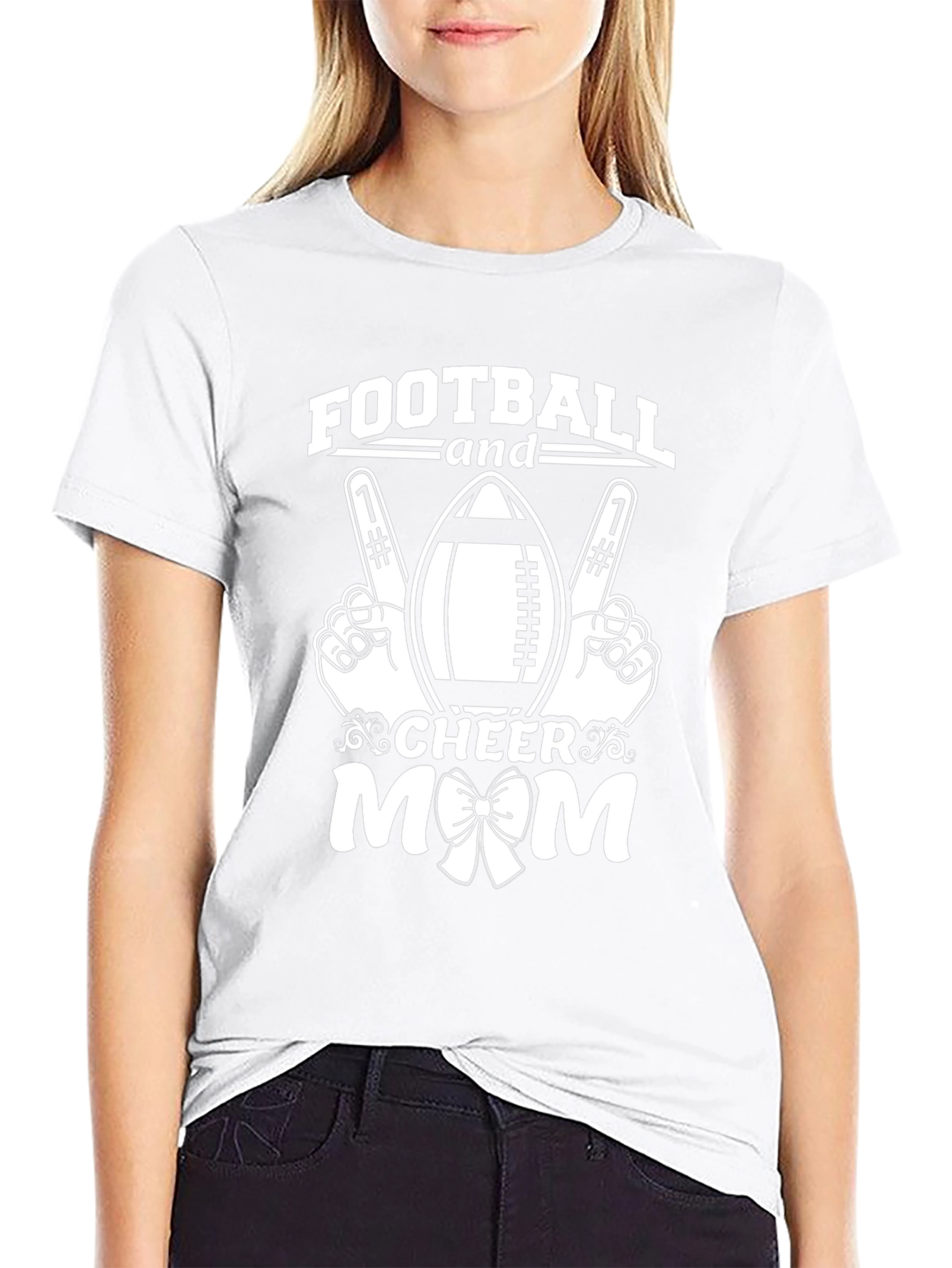 Football and Cheer Mom T-Shirt
