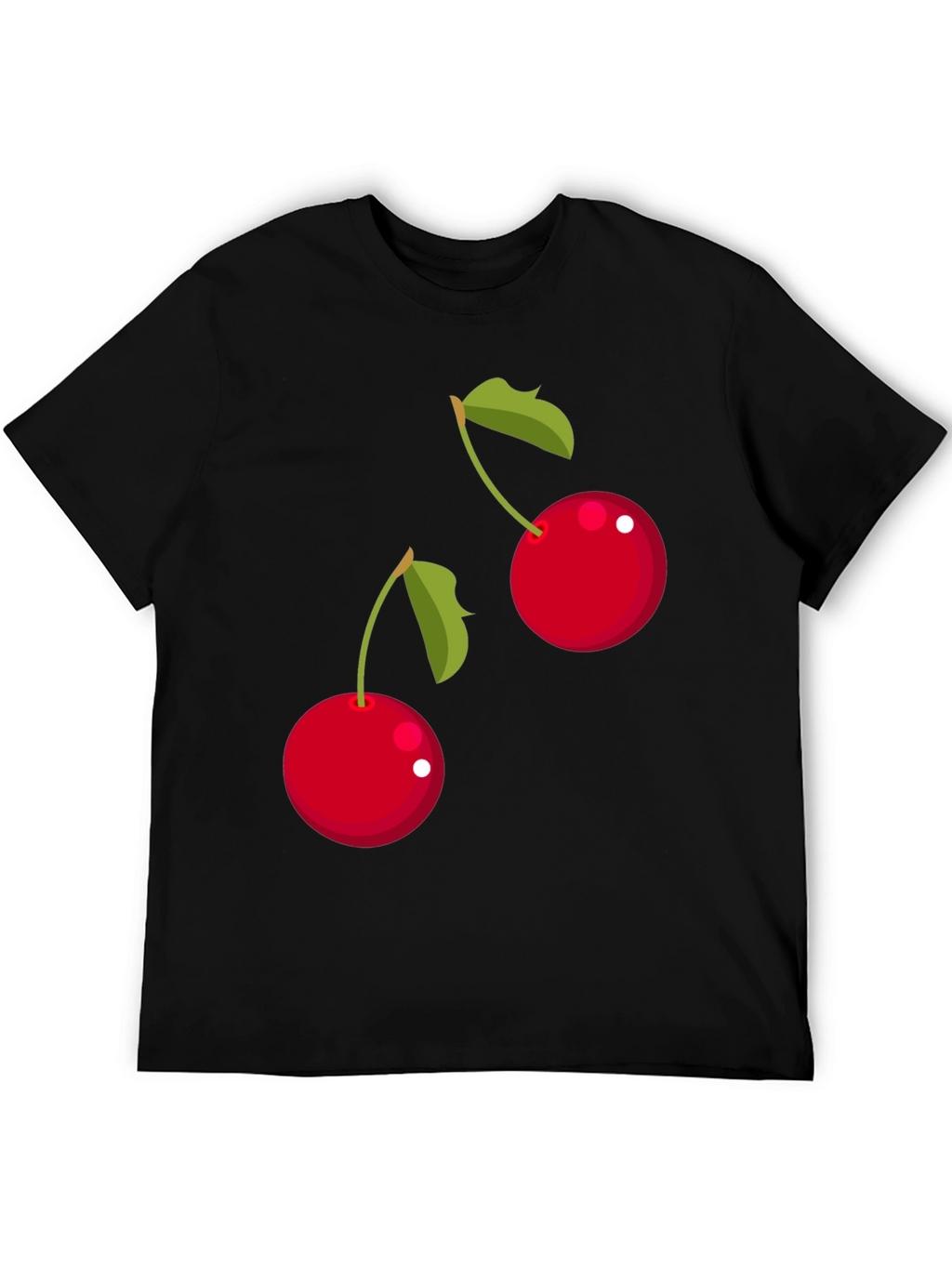 Cherry Graphic T-Shirt - Black
