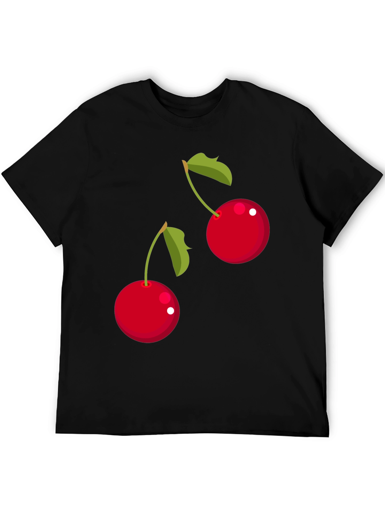 Cherry Graphic T-Shirt - Black