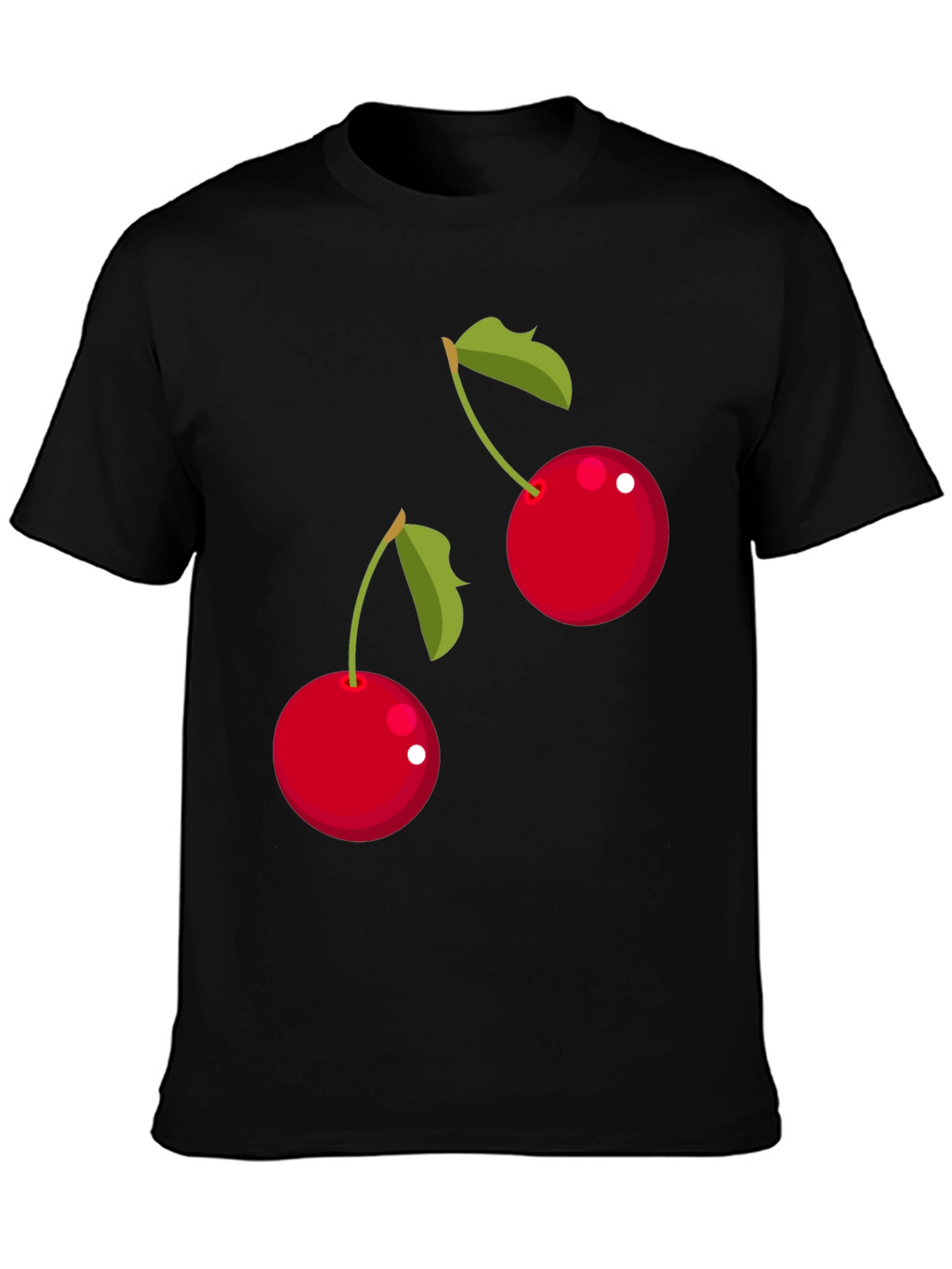 Cherry Graphic T-Shirt - Black