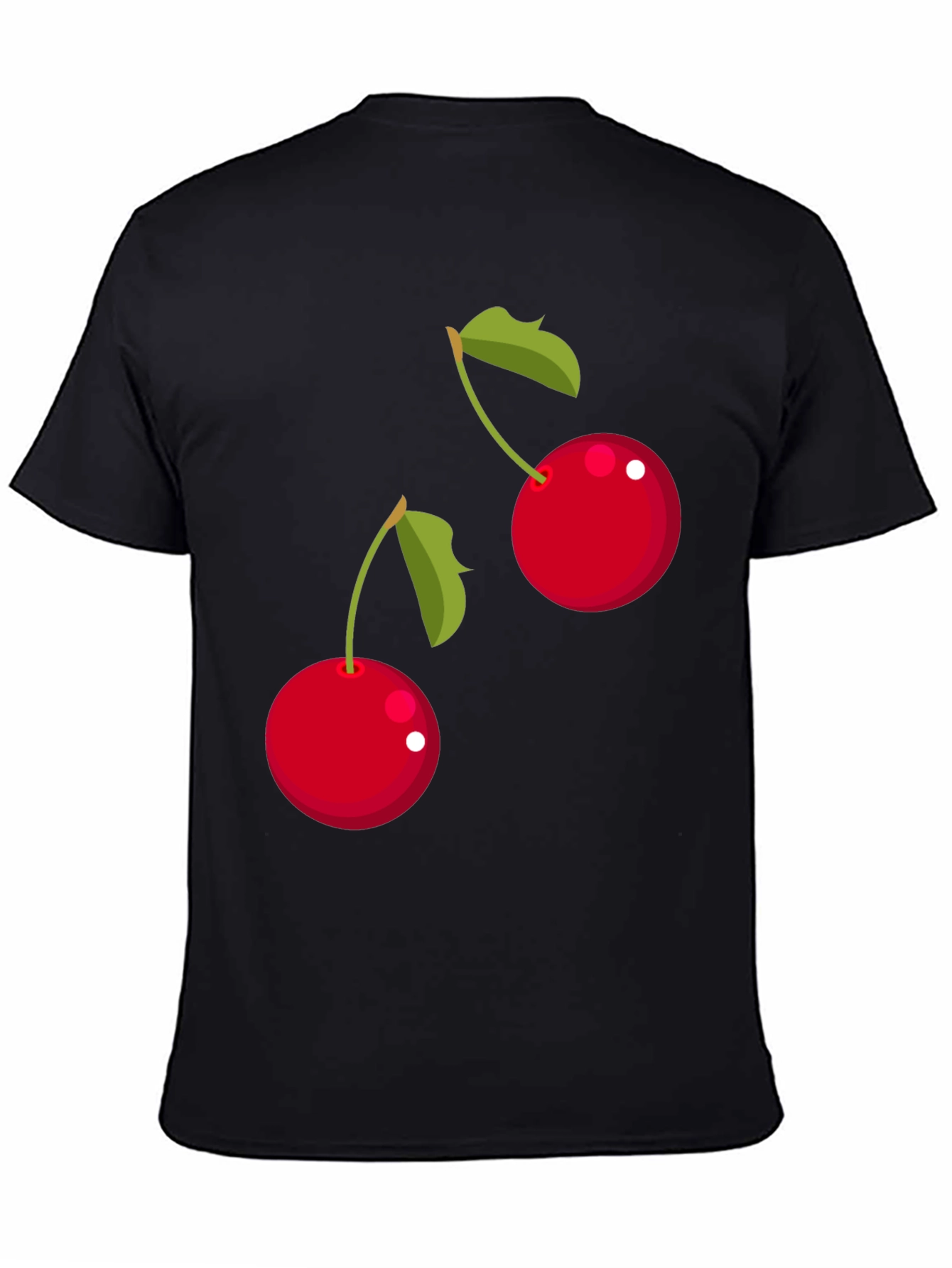 Cherry Graphic T-Shirt - Black