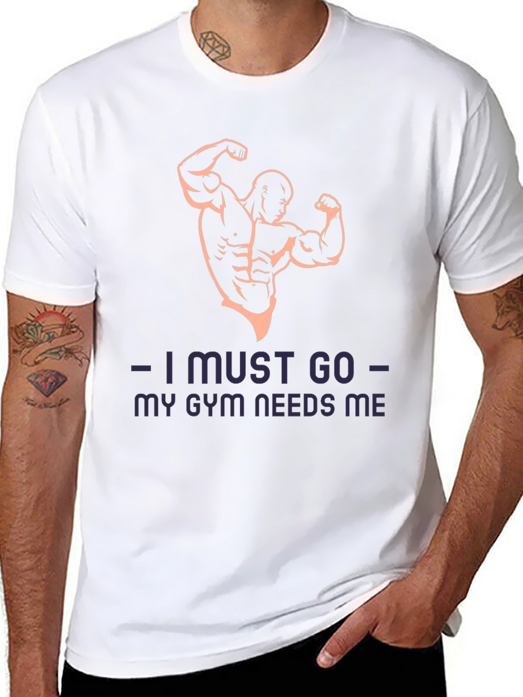 Gym Needs Me Black T-Shirt