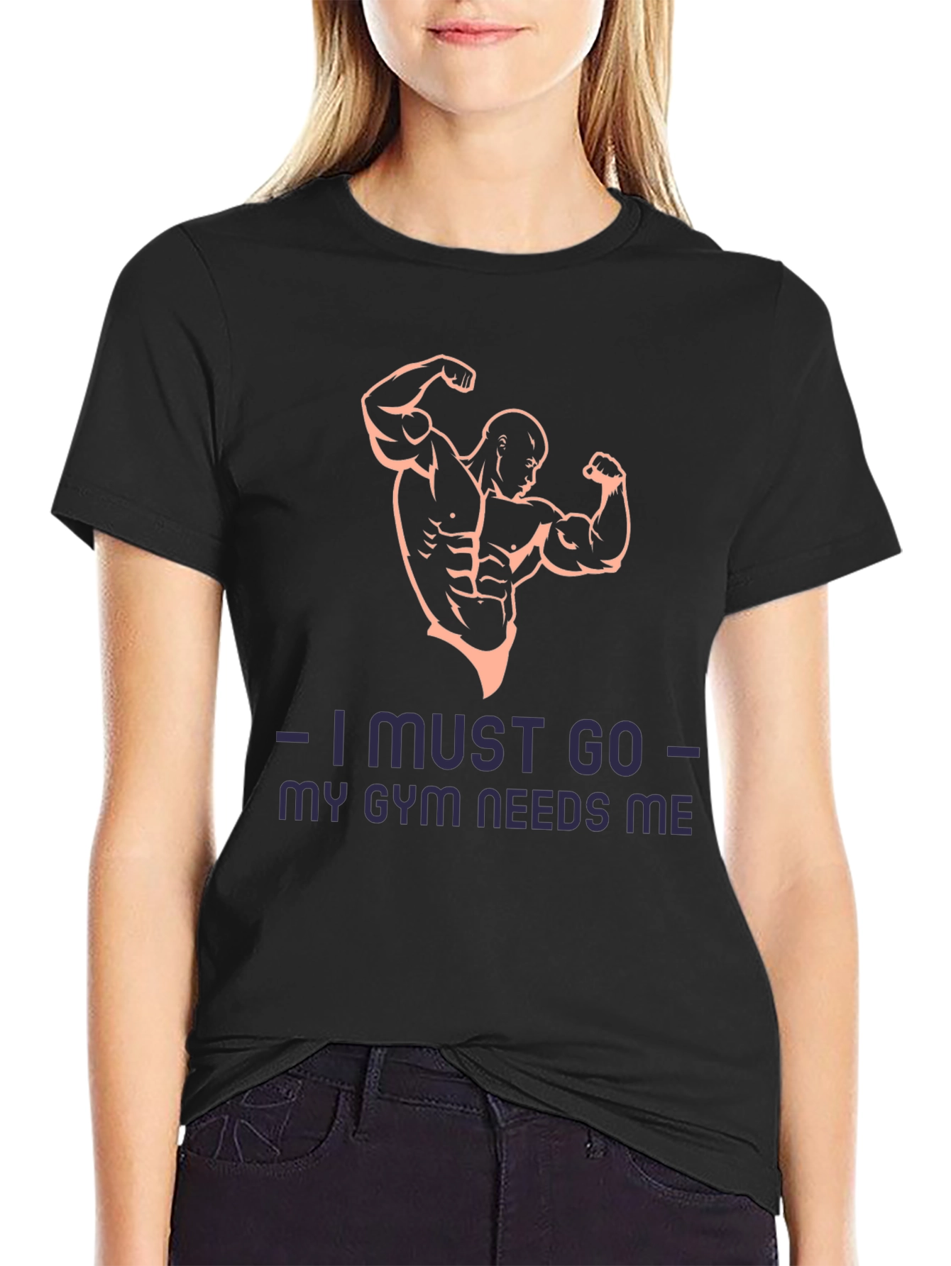 Gym Needs Me Black T-Shirt