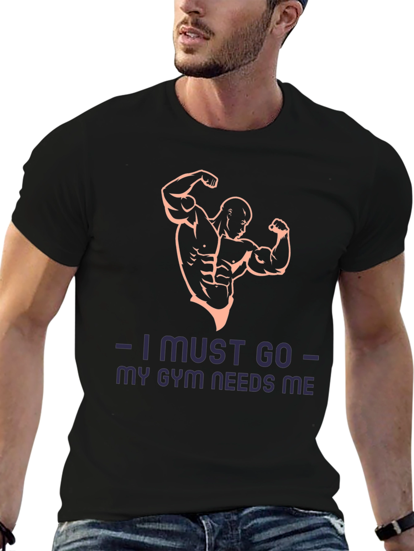 Gym Needs Me Black T-Shirt